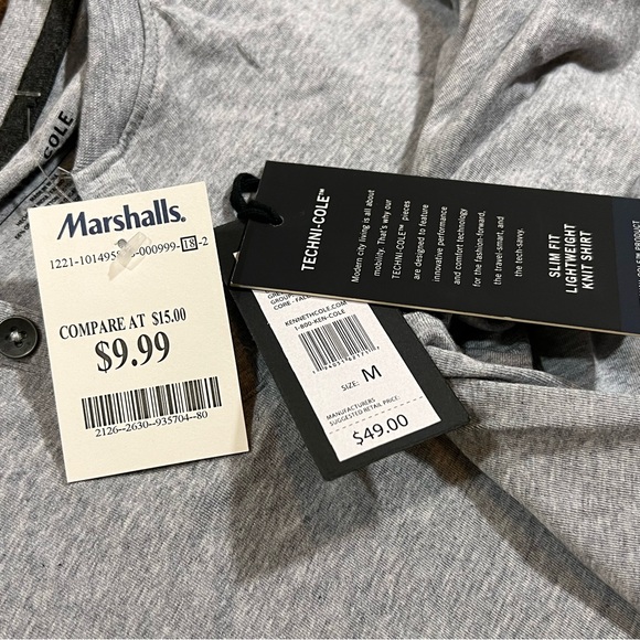 Men’s Henley-styled Kenneth Cole Short-sleeve - Picture 4 of 5